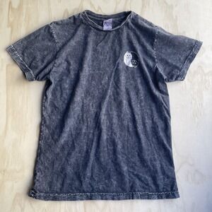 RIPNDIP Shirt Mens Medium Gray Cat Yin Yang Graphic Double Sided Tee T-Shirt